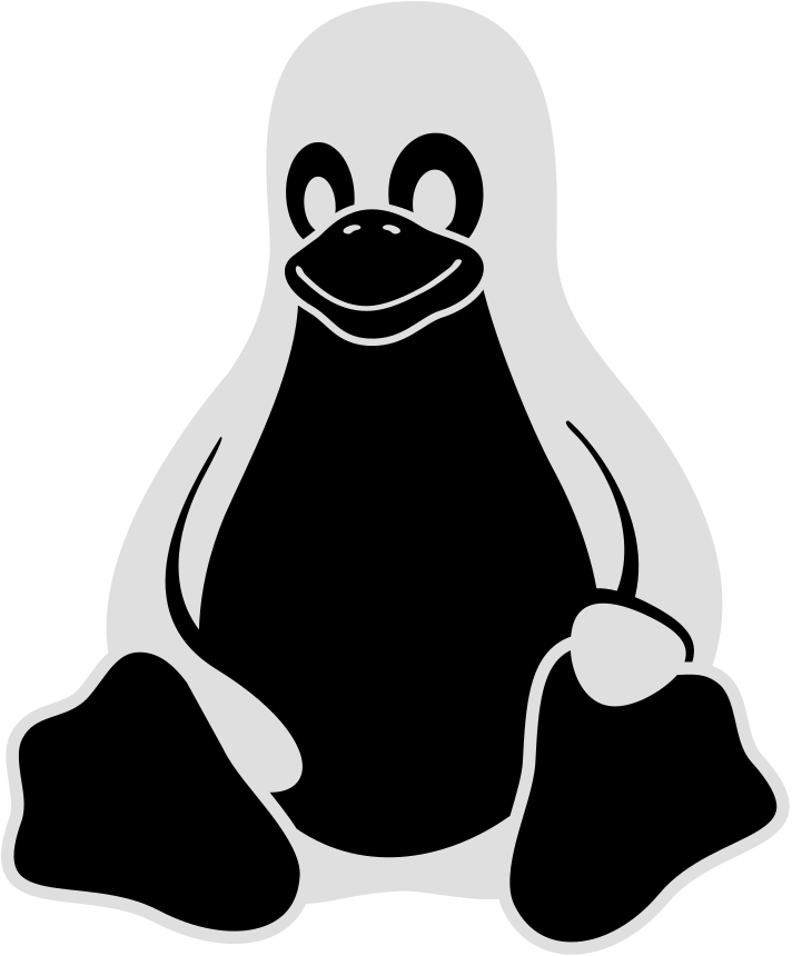 Logo de Tux, la mascota de Linux un pinguino